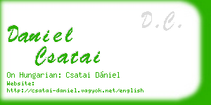 daniel csatai business card